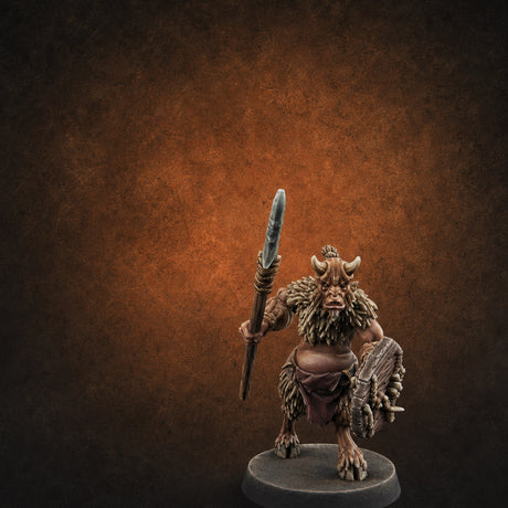 Horn Blowing Rally Satyr Warband D Miniature for Dungeons and Dragons, Pathfinder or other TTRPGs