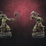 Stalwart Axe Orc Warriors — painted concept preview (miniature supplied unpainted)