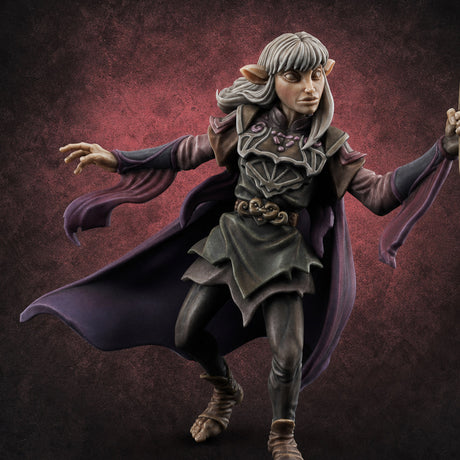Dark Crystal Searching Elf Rogue — painted concept preview (miniature supplied unpainted)