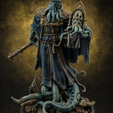 Tome Reading Staff Wielding Deep One Bishop C — painted concept preview (miniature supplied unpainted)