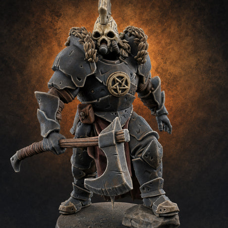 Skull Power Armored Space Warriors A — painted concept preview (miniature supplied unpainted)