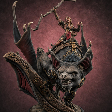 Upside Down Worshipping Elf Skyriders D Miniature for Dungeons and Dragons, Pathfinder or other TTRPGs
