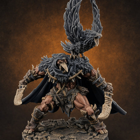 Raven Friend Hobgoblin Rogue Miniature for Dungeons and Dragons, Pathfinder or other TTRPGs