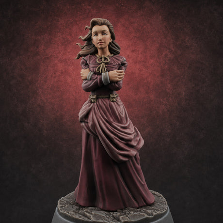 Arms Crossed Composed Human Noble Miniature for Dungeons and Dragons, Pathfinder or other TTRPGs