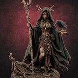 Antlers Crowned Commanding Fey Lord Druid — painted concept preview (miniature supplied unpainted)