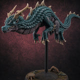Perched And Calm Spirit Dragons C — painted concept preview (miniature supplied unpainted)