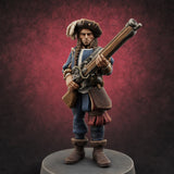 Musket Shouldered Dapper Human Musketeer Miniature for Dungeons and Dragons, Pathfinder or other TTRPGs