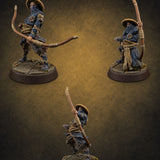 Bow Flexing Ashigaru Archers — painted concept preview (miniature supplied unpainted)
