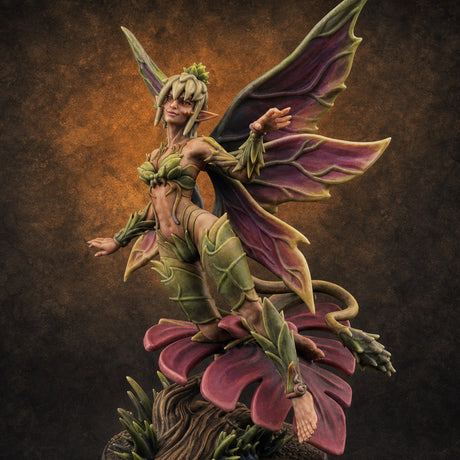 Wings Unfurling Gracefully Sprite Enchantresses A — painted concept preview (miniature supplied unpainted)