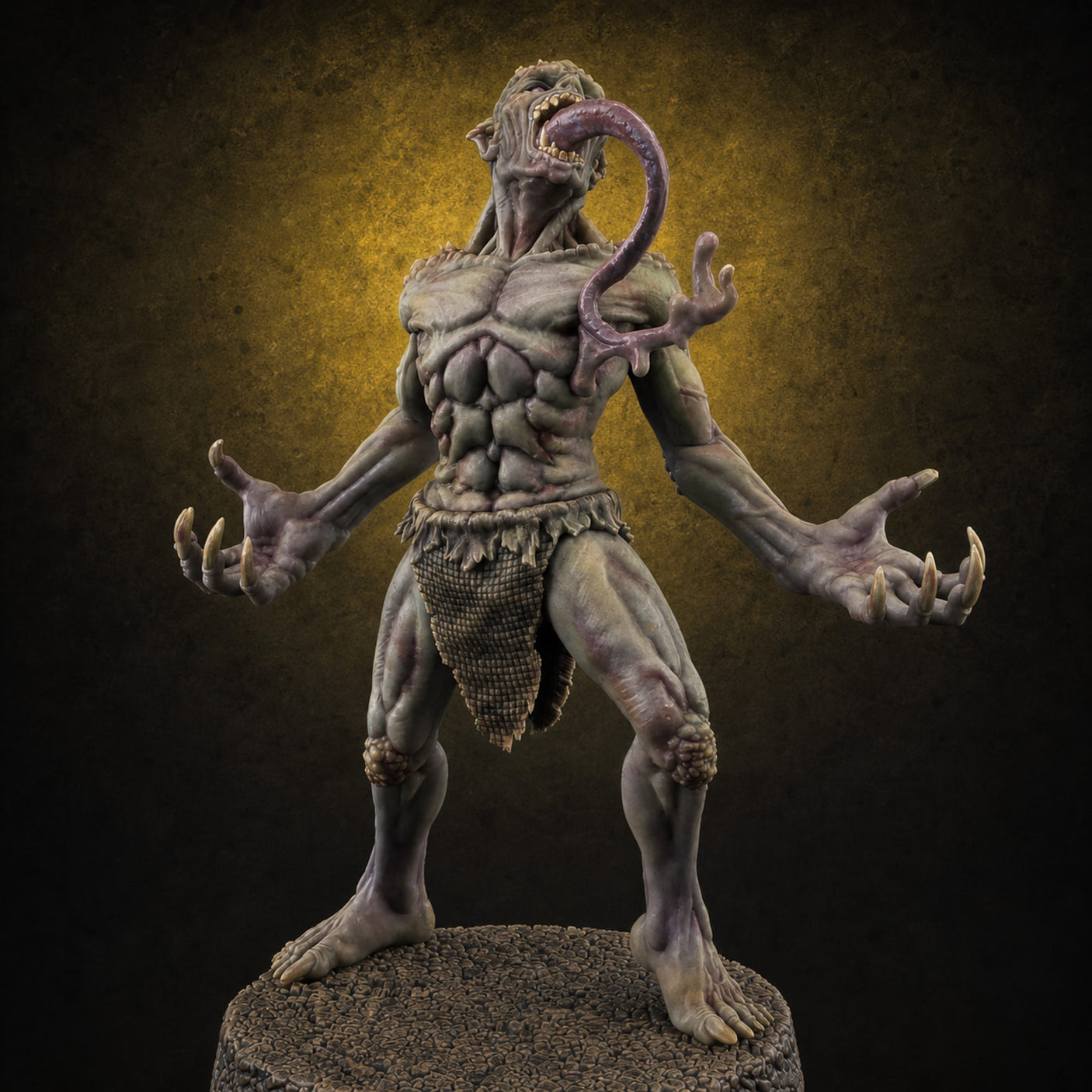 Clawing Ravenously Ghoul A Miniature for Dungeons and Dragons, Pathfinder or other TTRPGs