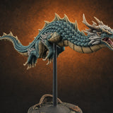 Perched And Calm Spirit Dragons A — painted concept preview (miniature supplied unpainted)