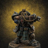 Ornately Overloaded Dwarf Arbalists A Miniature for Dungeons and Dragons, Pathfinder or other TTRPGs