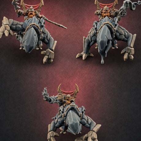 Storming Forward Dwarf Siege Troops Miniature for Dungeons and Dragons, Pathfinder or other TTRPGs