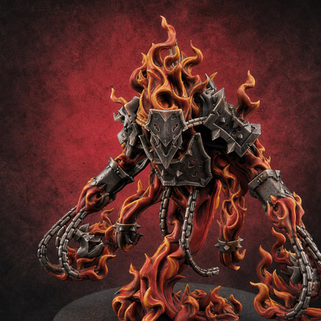 Chain Flailing Chained Elementals Miniature for Dungeons and Dragons, Pathfinder or other TTRPGs