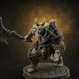 Axe Hefting Undead Troll Ghoul Brute — painted concept preview (miniature supplied unpainted)