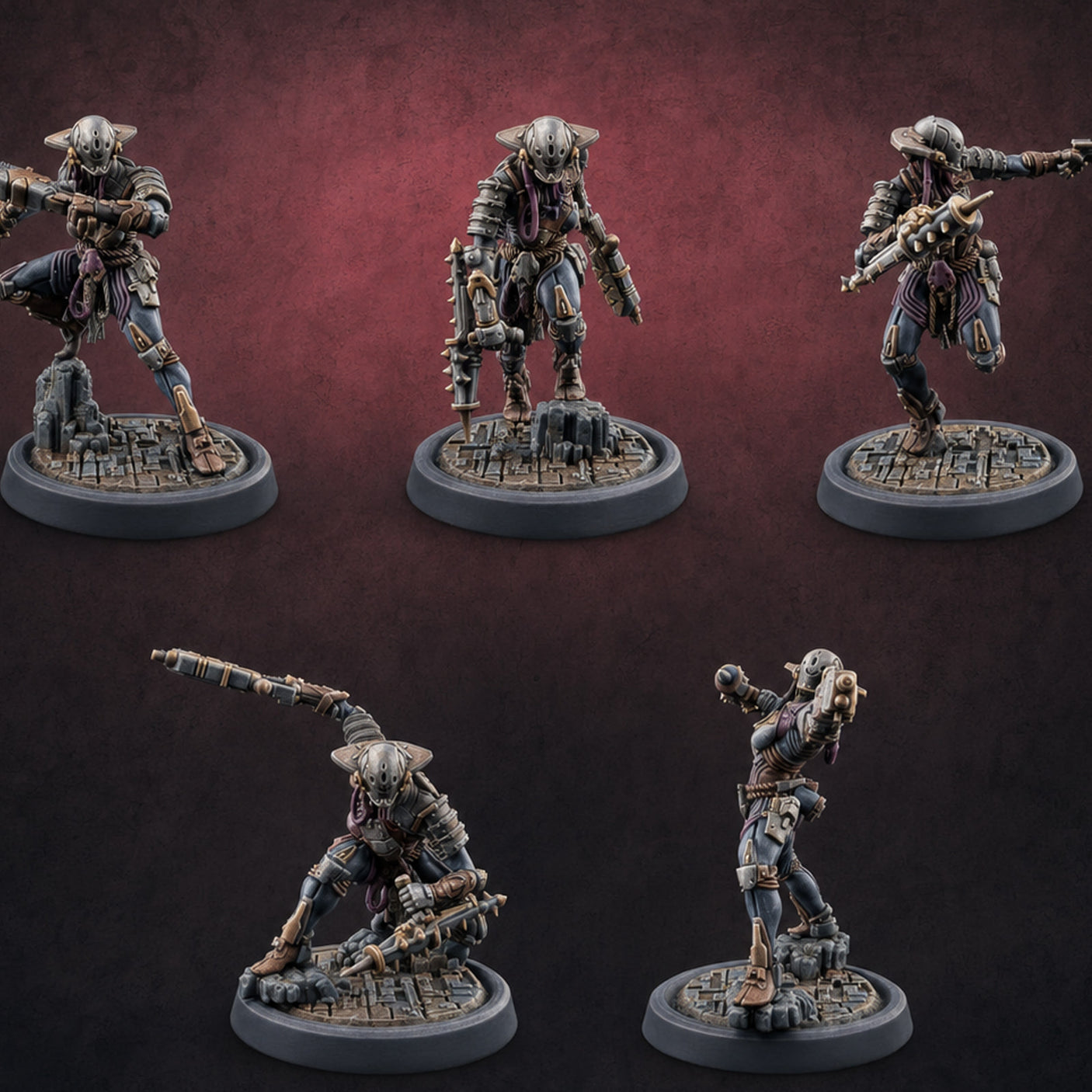 Gun Running Goblin Troopers Miniature for Dungeons and Dragons, Pathfinder or other TTRPGs