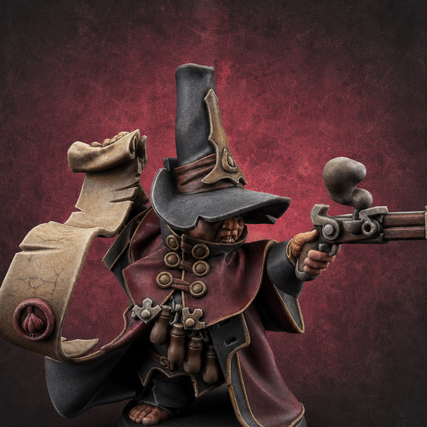 Aiming Down The Sights Halfling Inquisitor — painted concept preview (miniature supplied unpainted)
