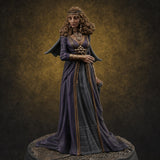 Flowing Regally Human Noble Miniature for Dungeons and Dragons, Pathfinder or other TTRPGs