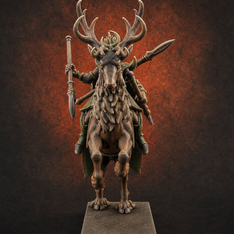 Antlered Tribe Forest Centaur B Miniature for Dungeons and Dragons, Pathfinder or other TTRPGs
