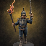 Plume Standing Proud Human Guards E Miniature for Dungeons and Dragons, Pathfinder or other TTRPGs