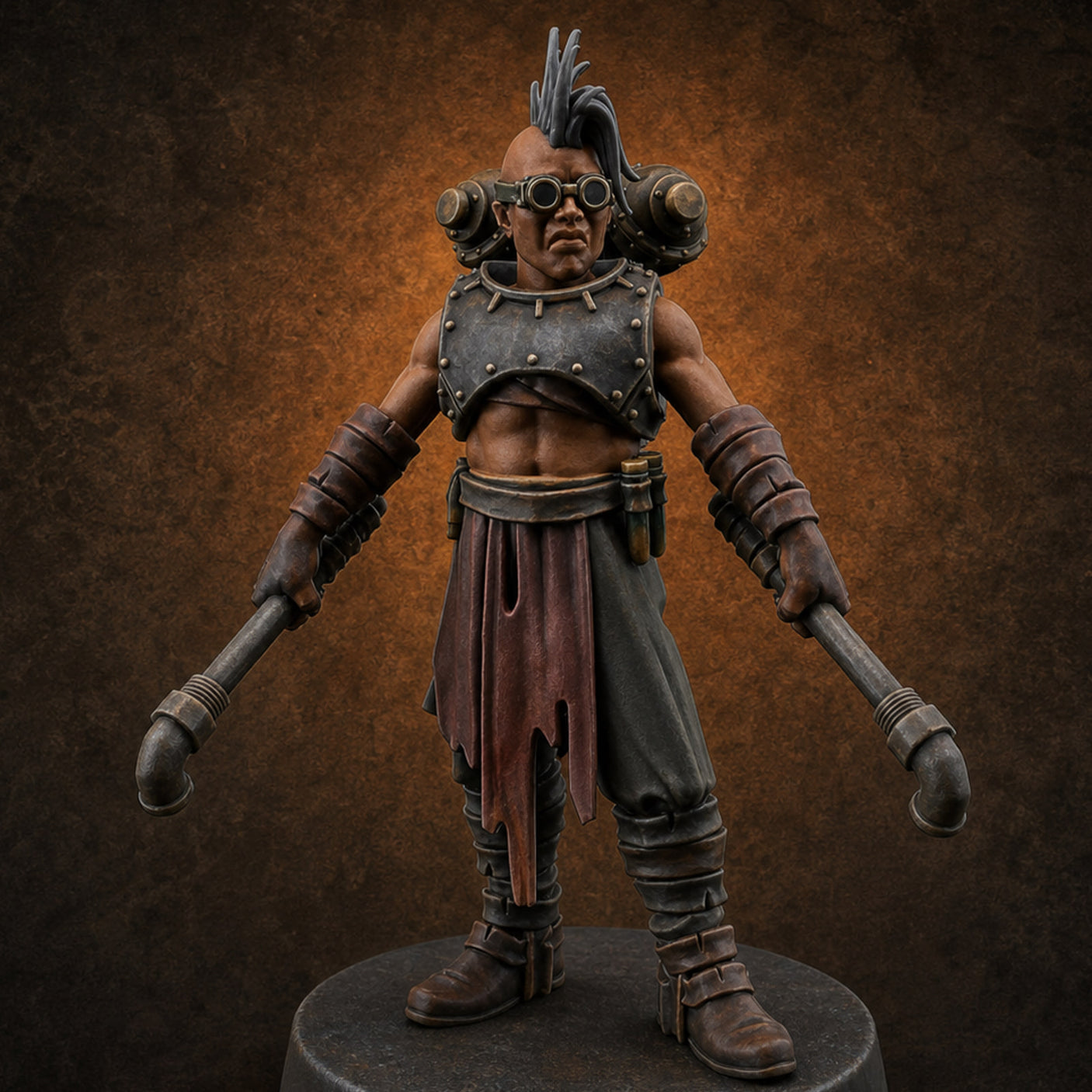 Enhanced Human Artificers E Miniature for Dungeons and Dragons, Pathfinder or other TTRPGs