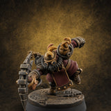 Smoke Venting Dwarf Gadgeteer C — painted concept preview (miniature supplied unpainted)