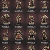 The Unseeing Holy Paladin Order — painted concept preview (miniature supplied unpainted)