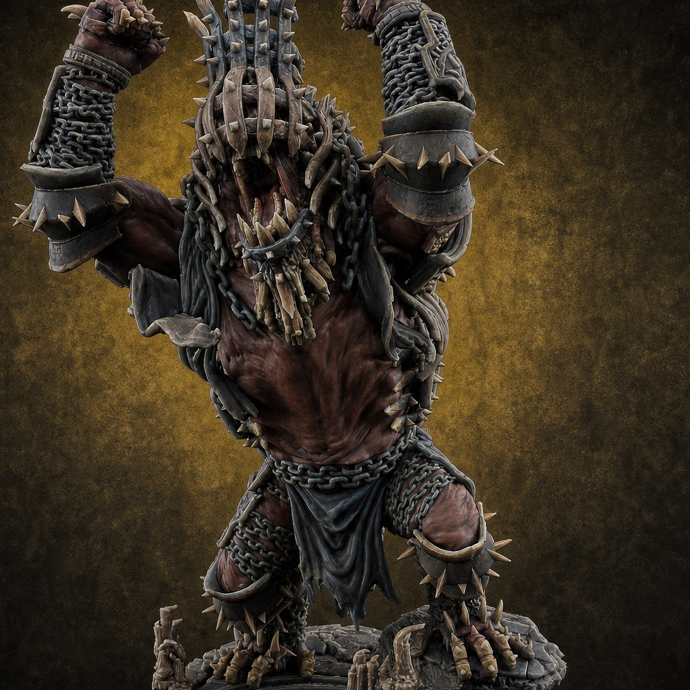 Spines Bursting Demon Hound B Miniature for Dungeons and Dragons, Pathfinder or other TTRPGs