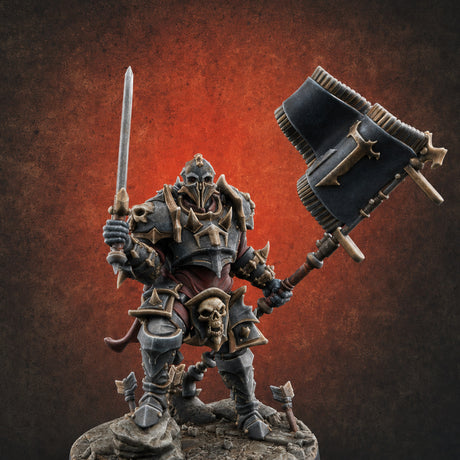 Dual Wielding Human Executioners A — painted concept preview (miniature supplied unpainted)