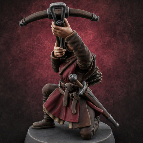 Shouldering The Load Human Crossbowwomen H — painted concept preview (miniature supplied unpainted)