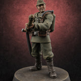 Shouldering The Flamethrower World War 2 Japanese Soldiers A Miniature for Dungeons and Dragons, Pathfinder or other TTRPGs