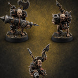 Disfigured Human Carriers — painted concept preview (miniature supplied unpainted)