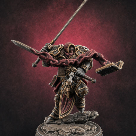The Unseeing Holy Paladin Order D — painted concept preview (miniature supplied unpainted)