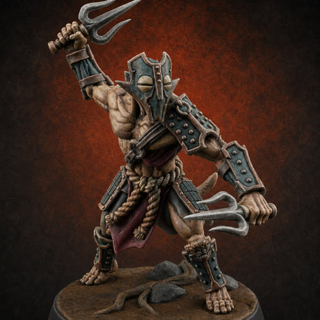 Shouldering The Blade Hadozee Warriors C Miniature for Dungeons and Dragons, Pathfinder or other TTRPGs