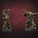 Triumphant Axed Orc Rangers — painted concept preview (miniature supplied unpainted)