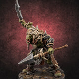 Spikes Bristling Aggressive Orc Hunters B — painted concept preview (miniature supplied unpainted)