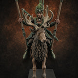 Antlered Tribe Forest Centaur C — painted concept preview (miniature supplied unpainted)