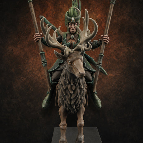Antlered Tribe Forest Centaur C Miniature for Dungeons and Dragons, Pathfinder or other TTRPGs