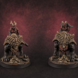 Mounted And Crowned Demon Warlord — painted concept preview (miniature supplied unpainted)