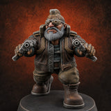 Trigger Happy Space Dwarf Thugs C — painted concept preview (miniature supplied unpainted)