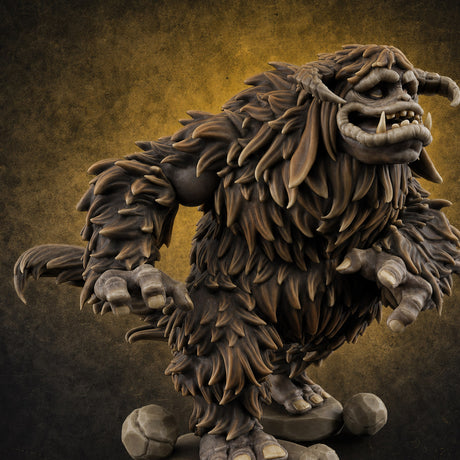 Shaggy And Snarling Owlbear Brute Miniature for Dungeons and Dragons, Pathfinder or other TTRPGs