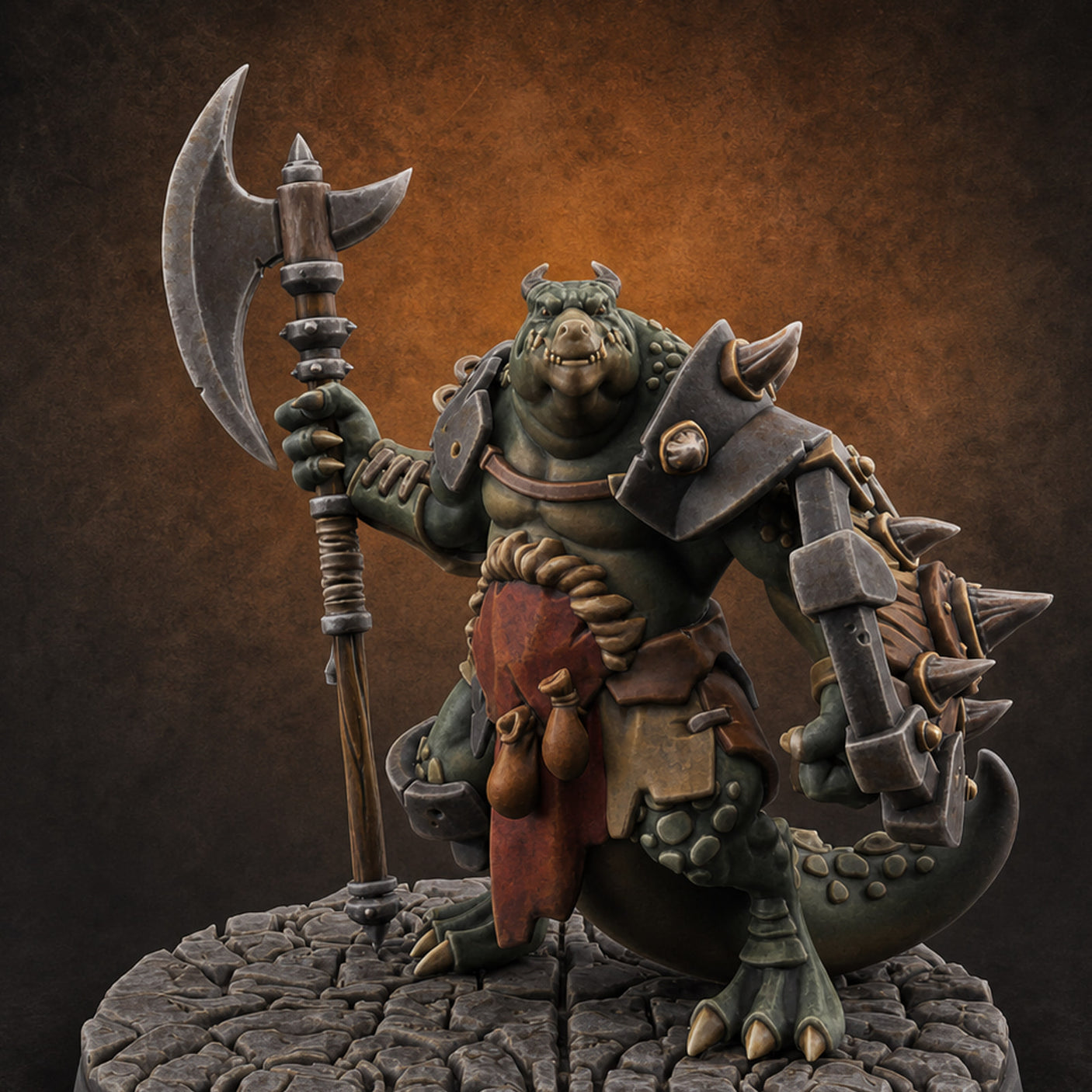 Axe Hauling Kobold Brute A Miniature for Dungeons and Dragons, Pathfinder or other TTRPGs