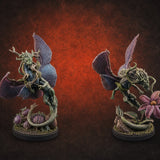 Stretching  Faerie Dragons — painted concept preview (miniature supplied unpainted)