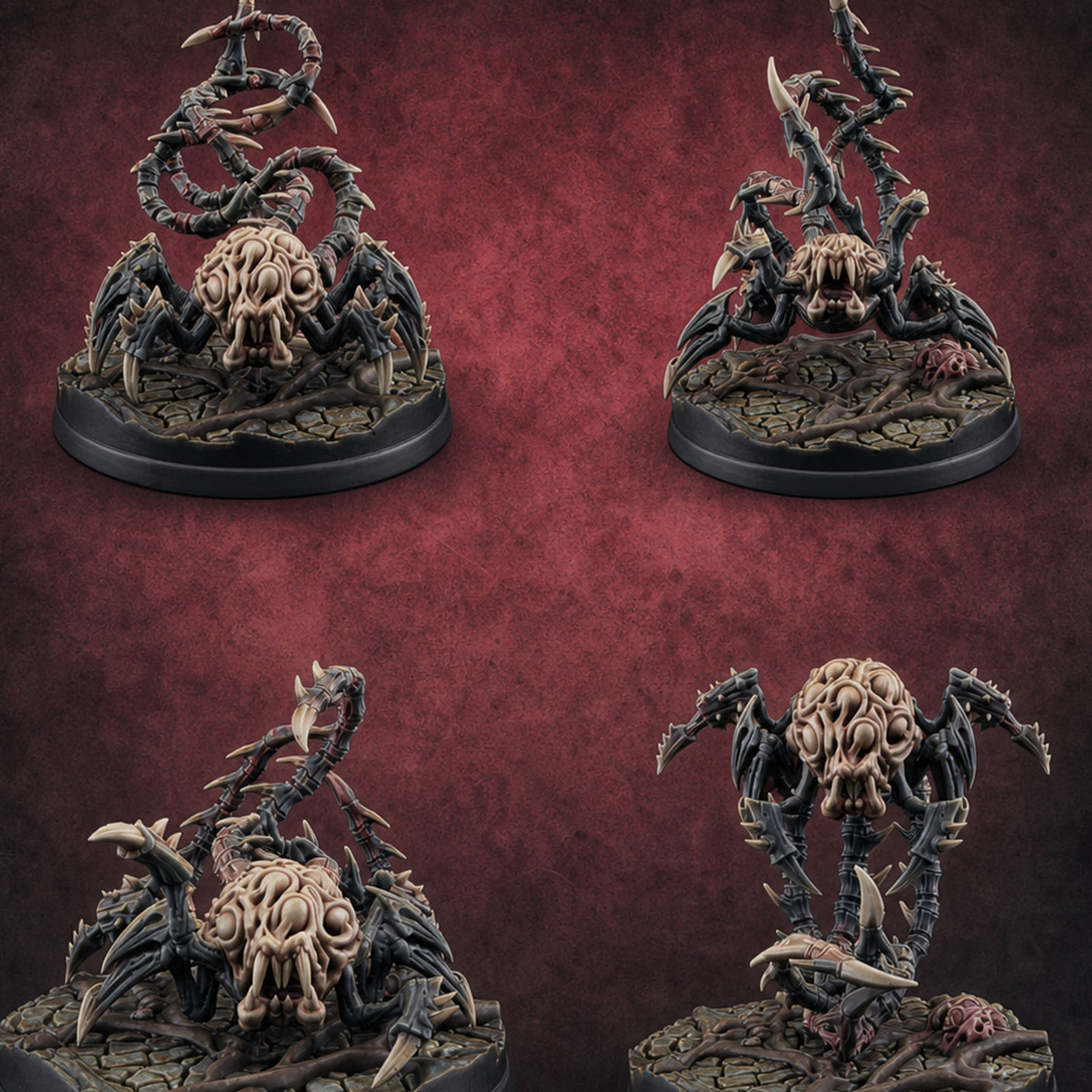 Tentacles Coiling Skyward Kruthiks — painted concept preview (miniature supplied unpainted)