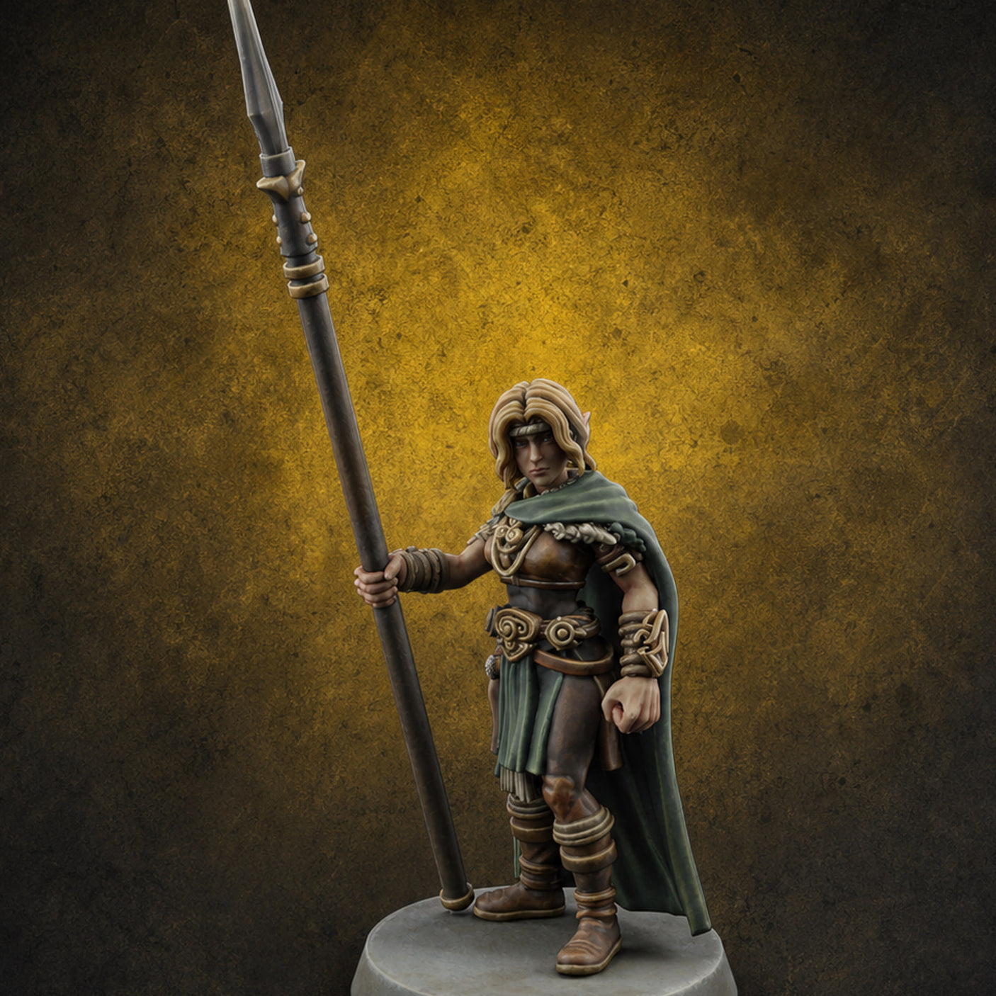 Spear Warden Elf Warriors H Miniature for Dungeons and Dragons, Pathfinder or other TTRPGs