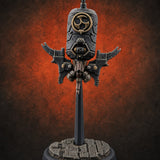 Antenna Topped Hovering Automaton Sentinel B — painted concept preview (miniature supplied unpainted)