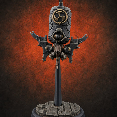 Antenna Topped Hovering Automaton Sentinel B Miniature for Dungeons and Dragons, Pathfinder or other TTRPGs