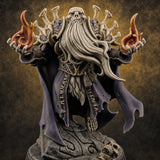 Flame Conjuring Draugr Sorcerer Miniature for Dungeons and Dragons, Pathfinder or other TTRPGs