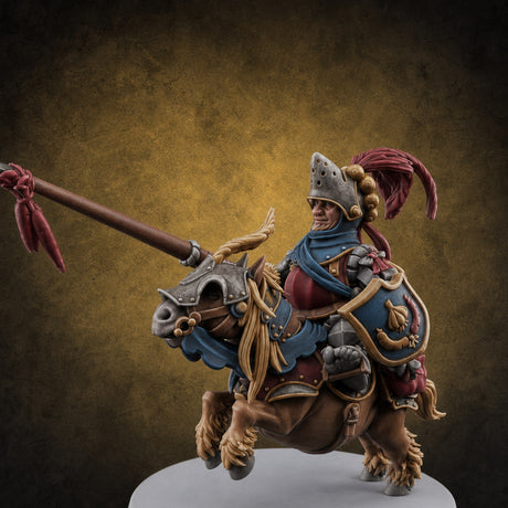 Forking Forward Halfling Pony Riders C — painted concept preview (miniature supplied unpainted)