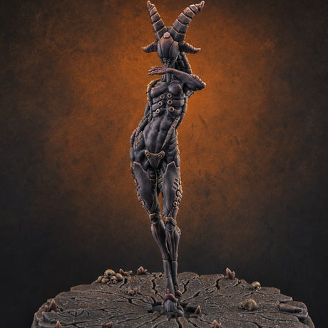 Ascending In Glory Demon Lord — painted concept preview (miniature supplied unpainted)